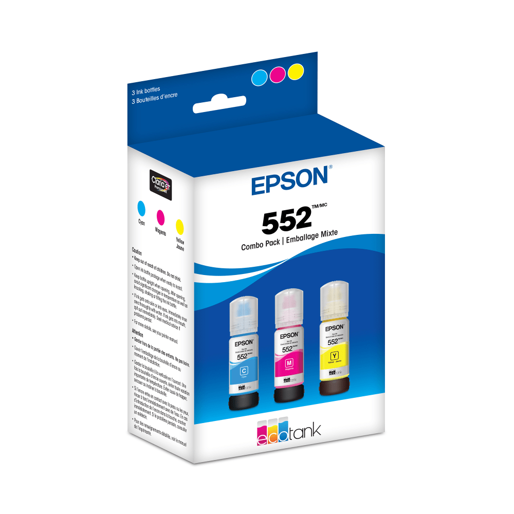 Epson® 552 Claria® ET Premium Cyan; Magenta; Yellow