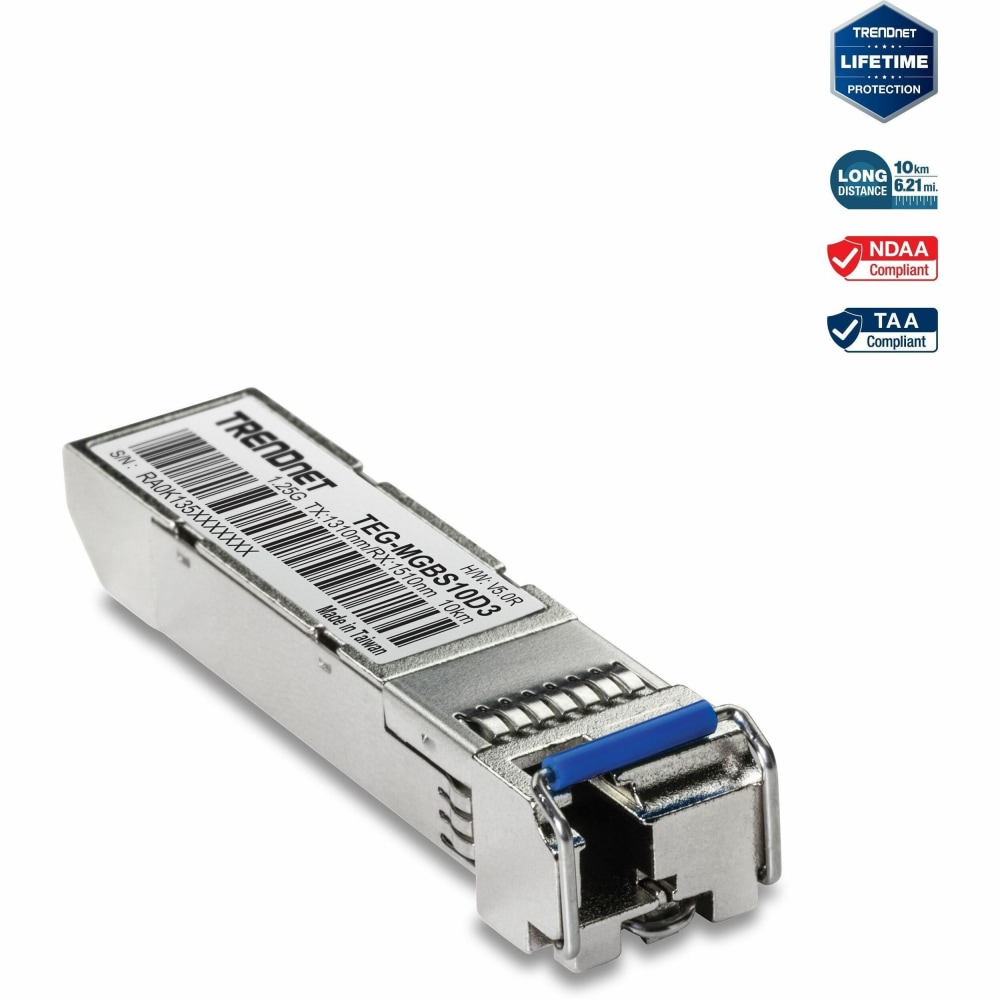 TRENDnet SFP To RJ45 Dual Wavelength Single-Mode LC