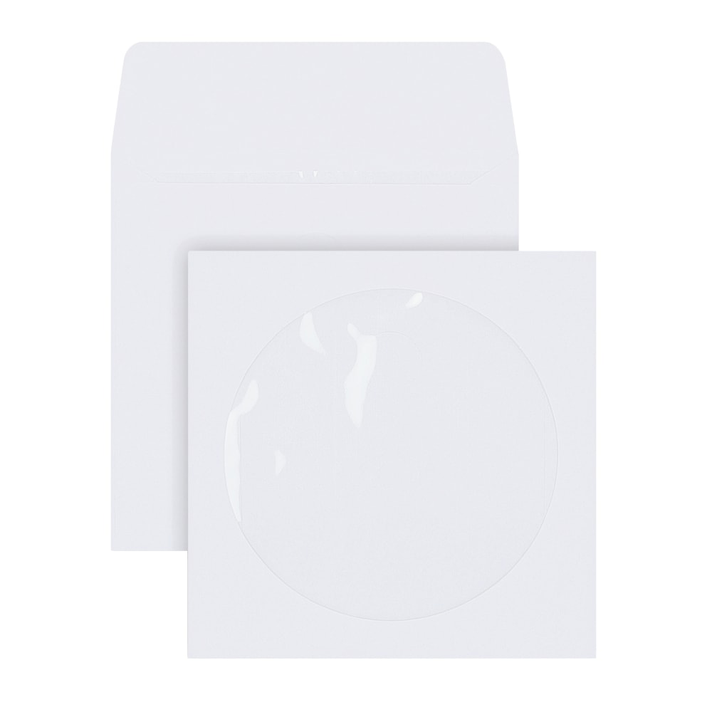 Office Depot® Brand CD/DVD Window Envelopes, 5" x