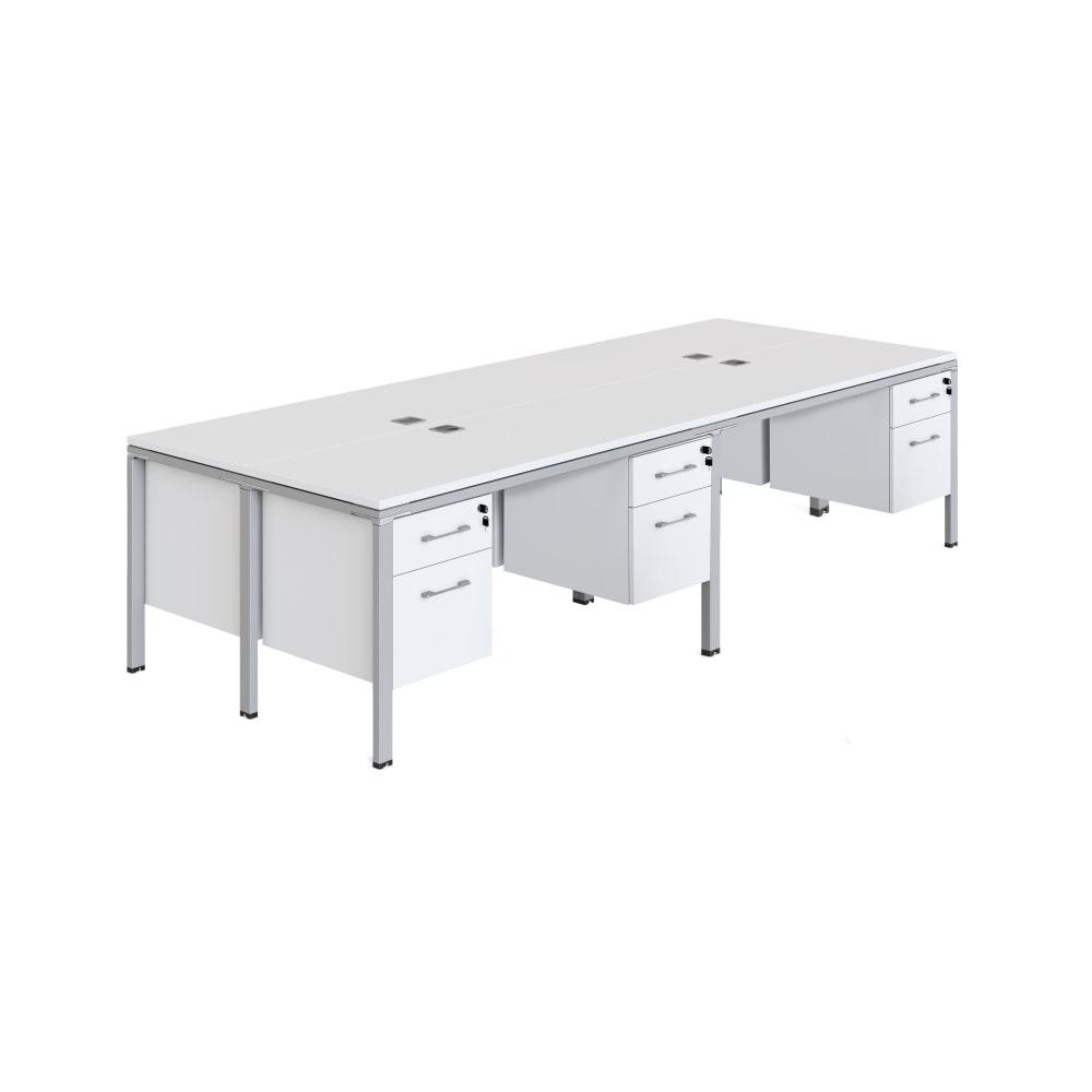 Boss Office Products Simple Systems Workstation Quad Desks