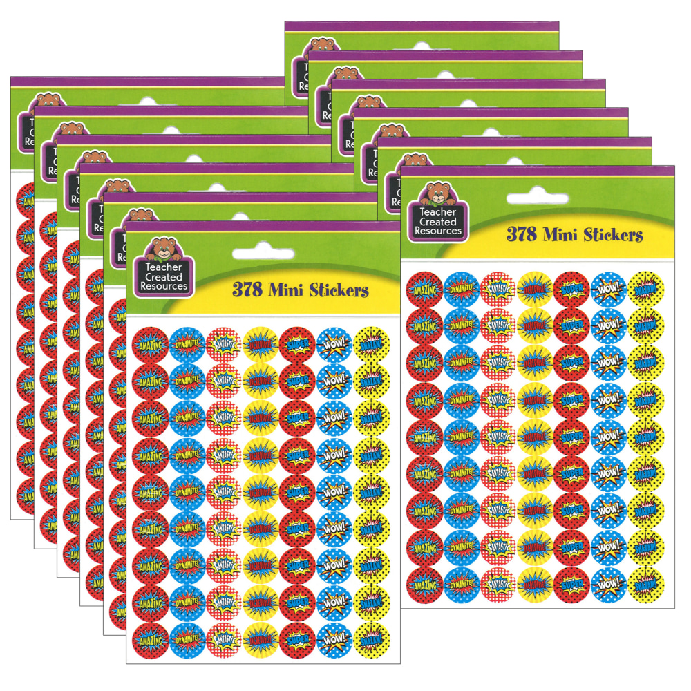 Teacher Created Resources® Mini Stickers, Superhero, 378 Stickers