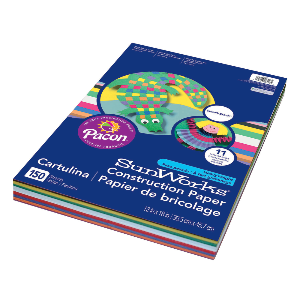 Prang® Smart-Stack™ Heavyweight Construction Paper, 12" x