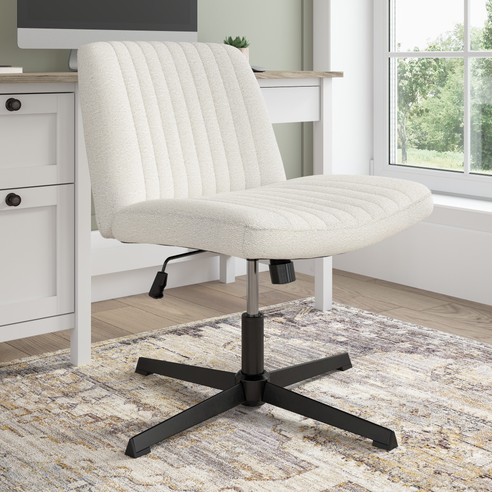 Bush Furniture Sutton Ergonomic Fabric Armless Mid Back
