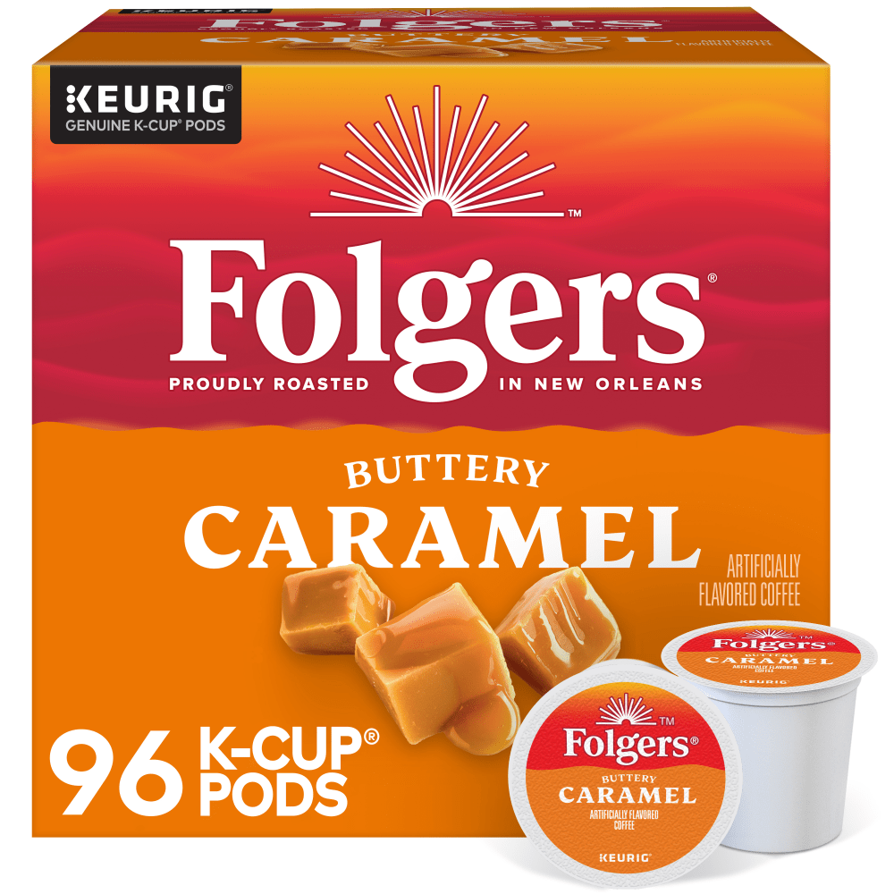 Folgers Buttery Caramel Keurig Single Serve K-Cup Pods,