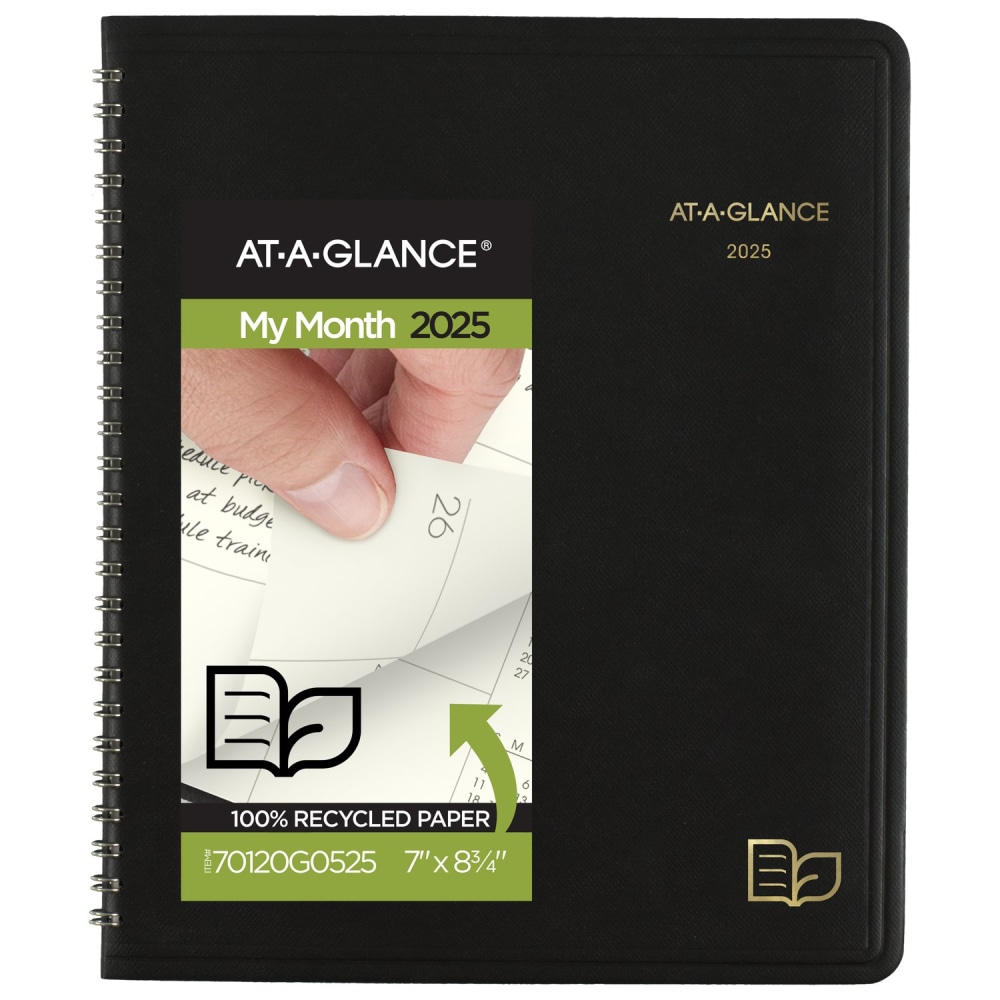 2025 AT-A-GLANCE® Monthly Planner, 7" x 8-3/4", 100%