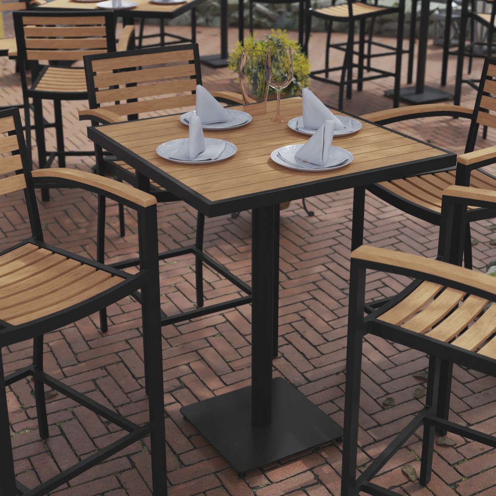 Flash Furniture Lark Commercial-Grade Square Outdoor Furniture