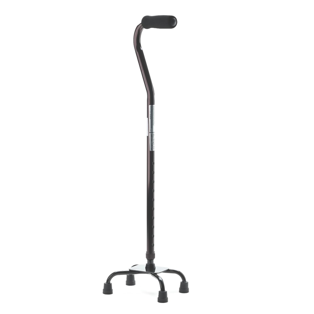 Medline Quad Canes, Small Base, Aluminum, Case Of