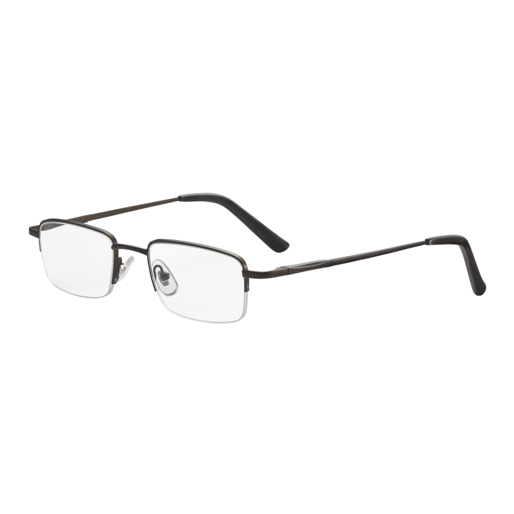 ICU Eyewear Men&#x27;s Titanium Reading Glasses, Gunmetal, 2.25x