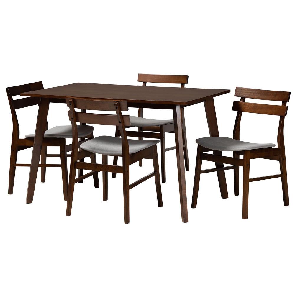 Baxton Studio Eleri Dining Set, 29-1/2”H x 47-1/4”W