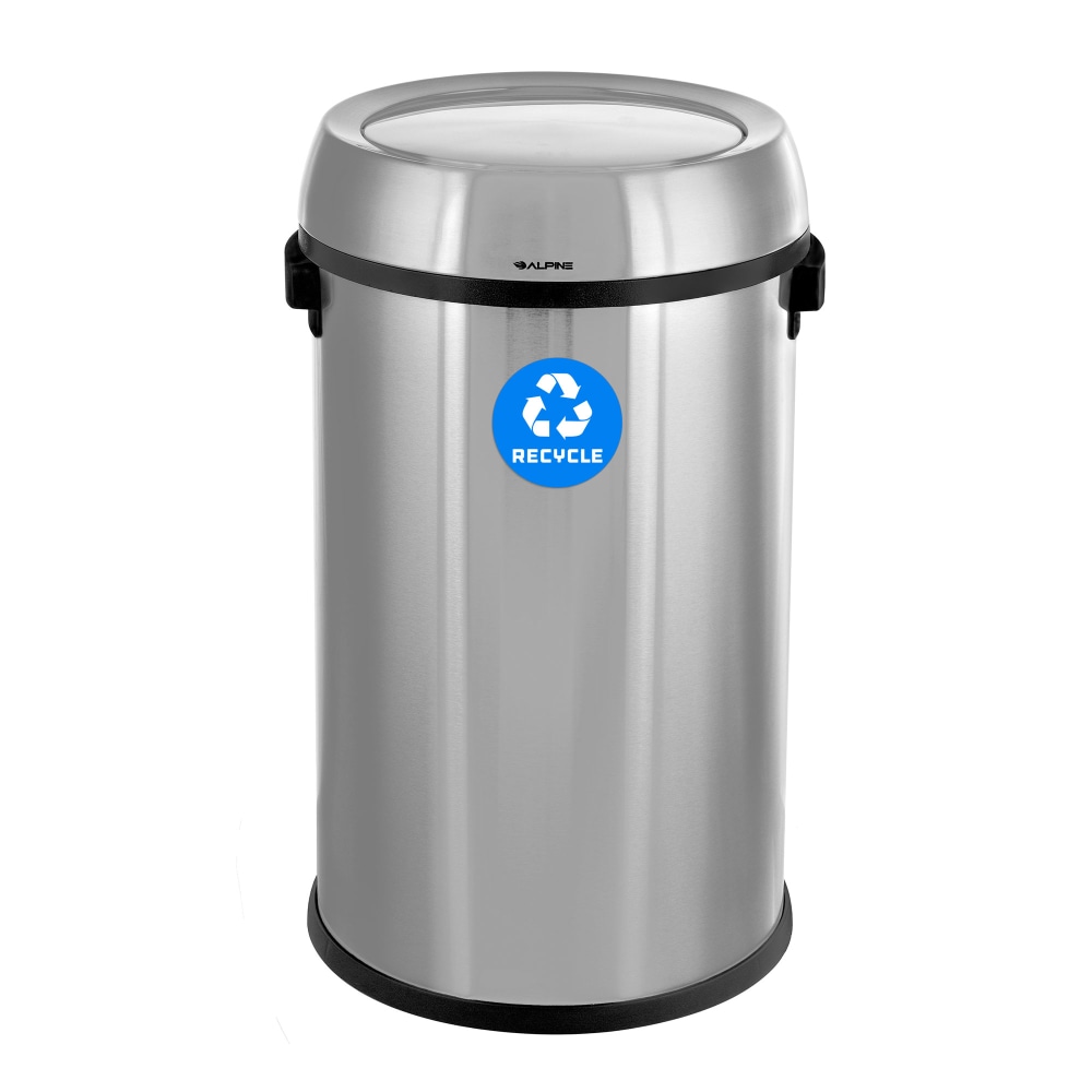 Alpine Industries Stainless Steel Indoor Recycling Receptacle