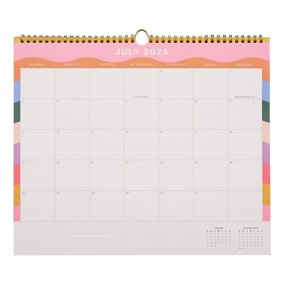 Happy Planner Organized 12-Month Wall Calendar, 14” x