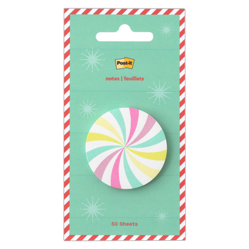 Post-it® Jingle Sticky Notes, Candy Design, 1.8" x