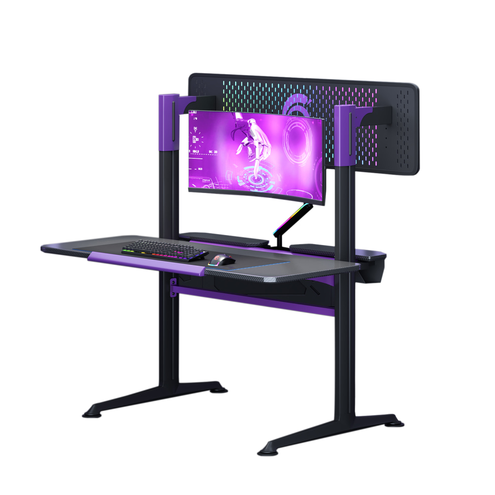 RSPGAME G Series 55"W Gaming Computer Desk With