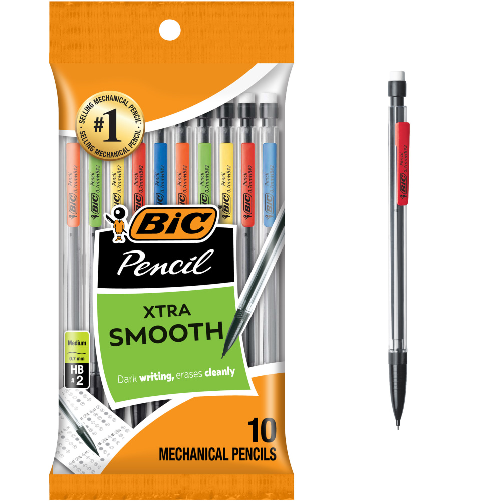 BIC Xtra-Life Mechanical Pencils, Medium Point, 0.7 mm,