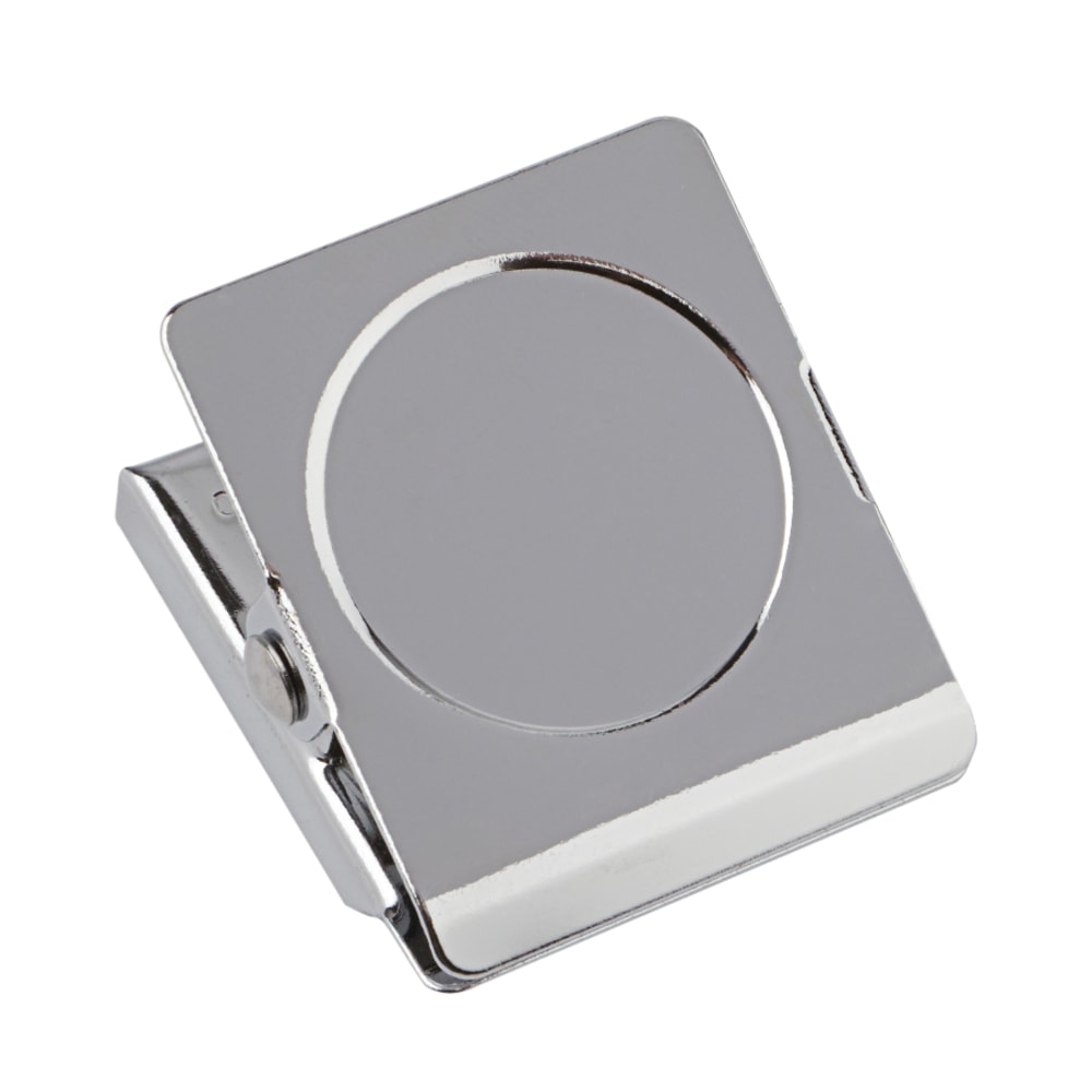Office Depot® Brand Magnetic Clips, Silver, Pack Of