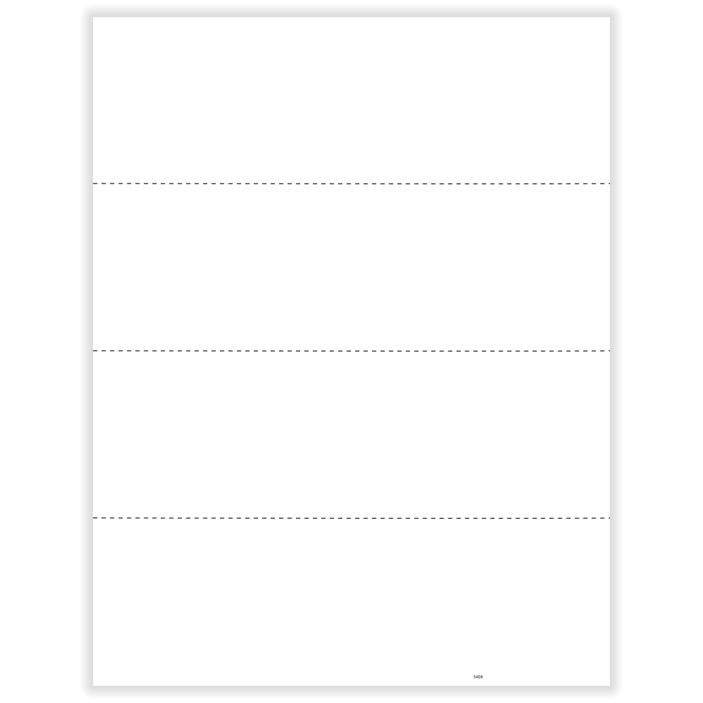 ComplyRight® W-2 Blank Tax Forms, 4-Up (Horizontal), No