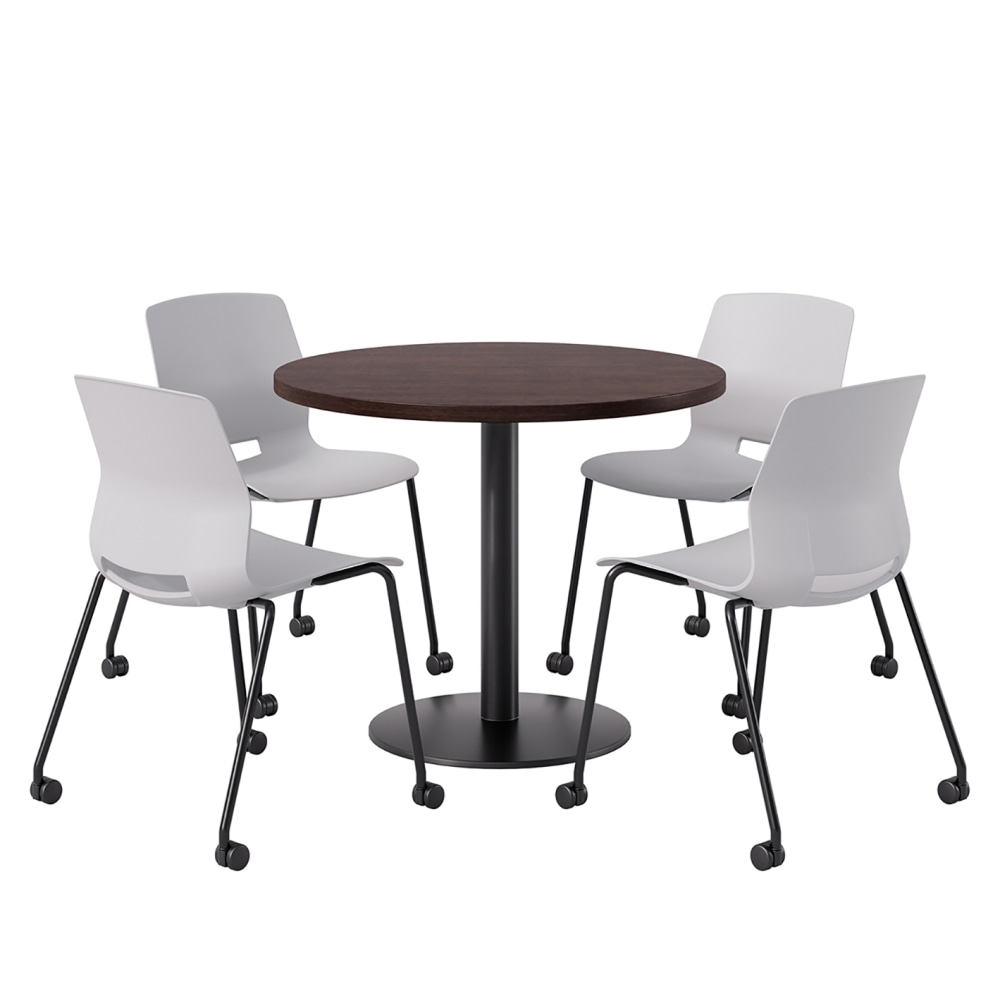 KFI Studios Proof Cafe Round Pedestal Table With