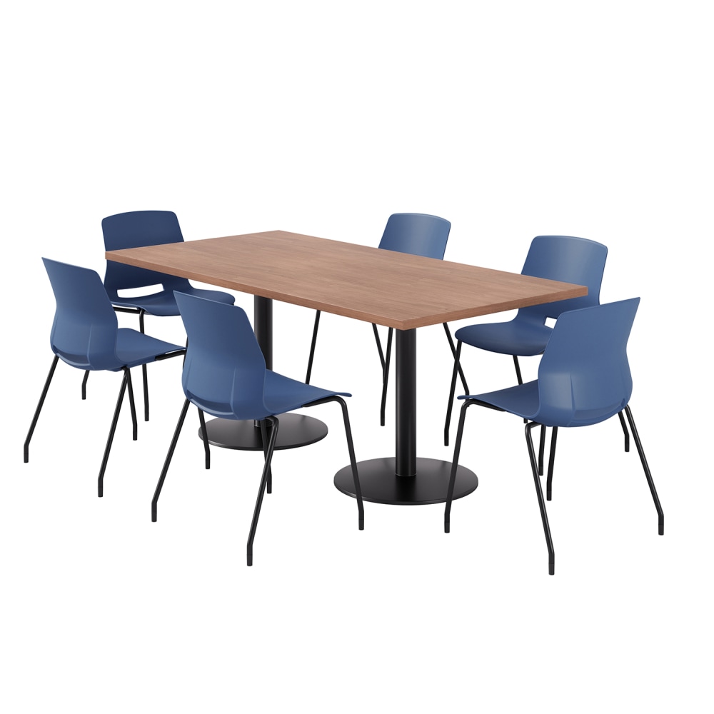 KFI Studios Proof Rectangle Pedestal Table With Imme