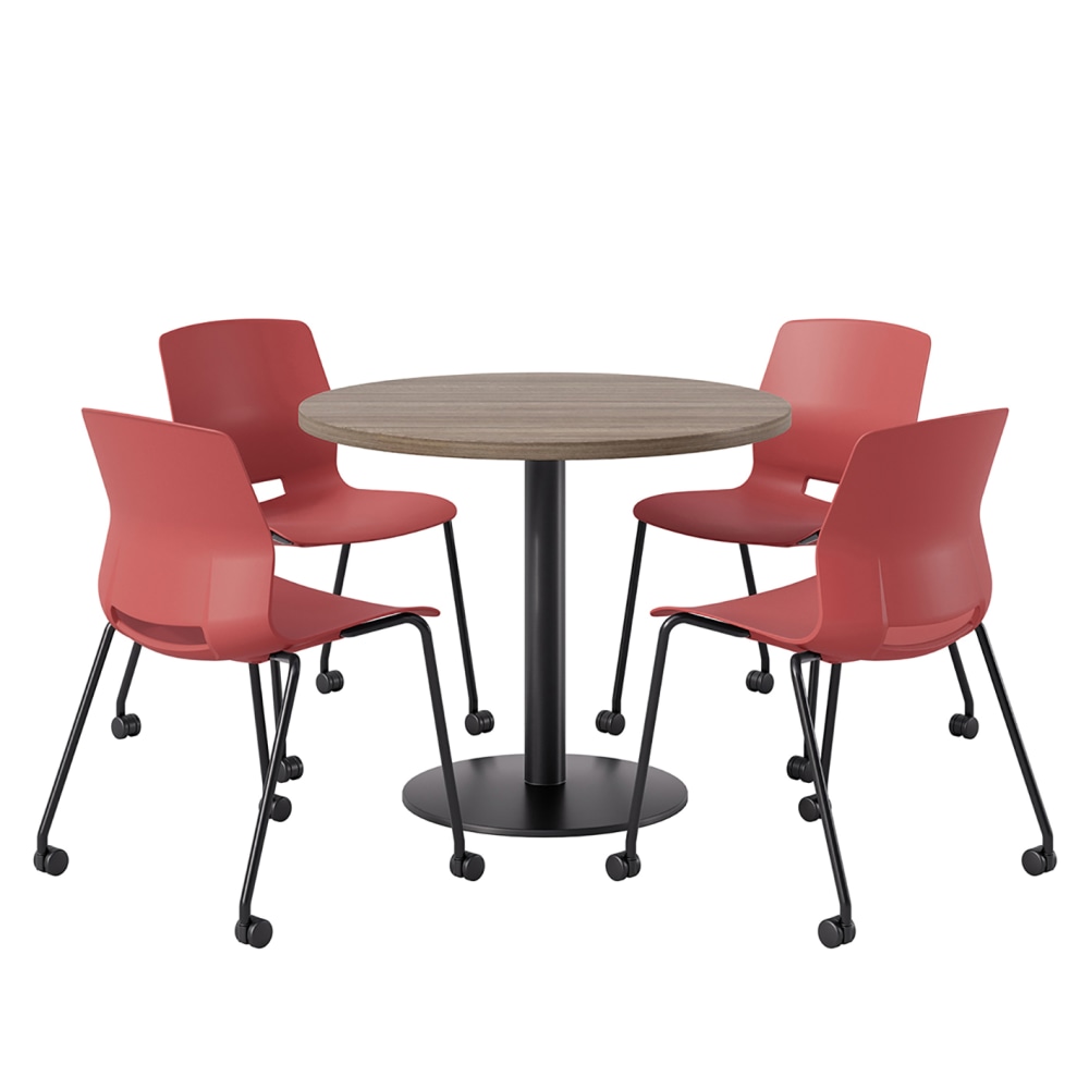 KFI Studios Proof Cafe Round Pedestal Table With