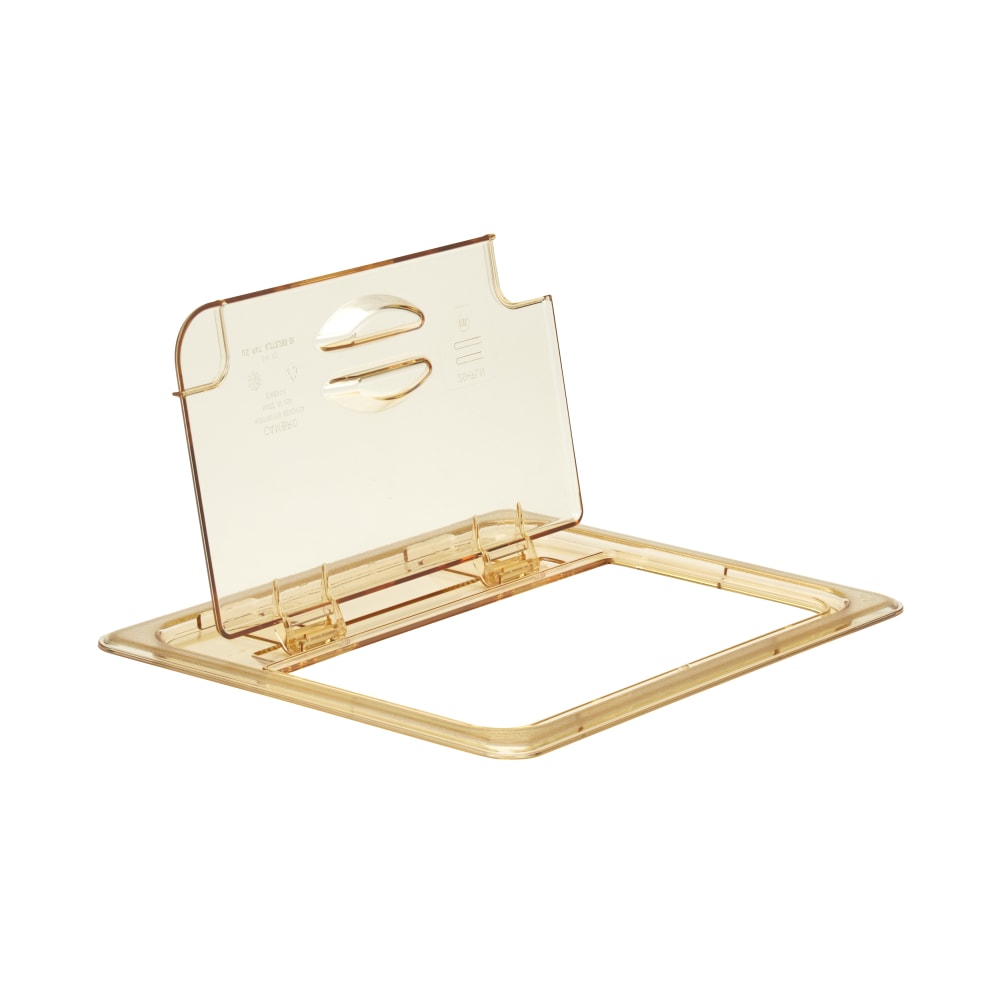 Cambro H-Pan High-Heat GN 1/2 Notched FlipLids, Amber,