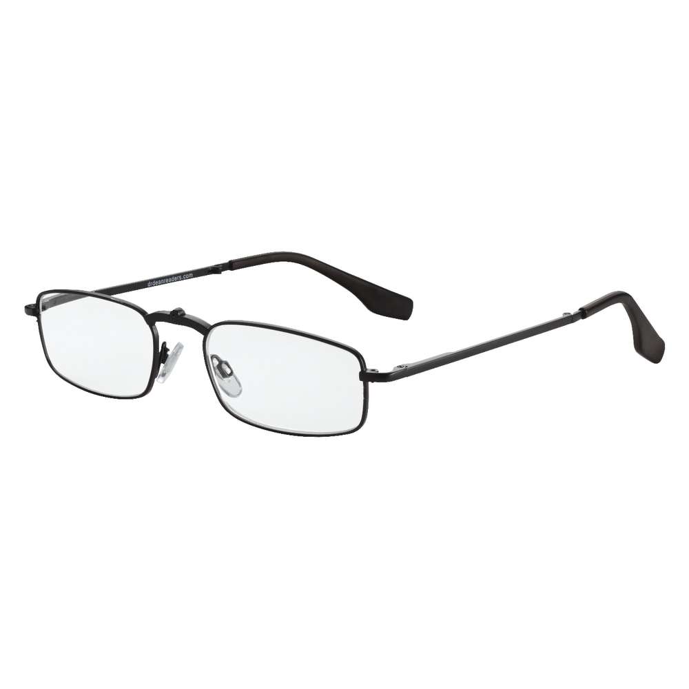 Dr. Dean Edell Folder Reading Glasses, Black, +1.25