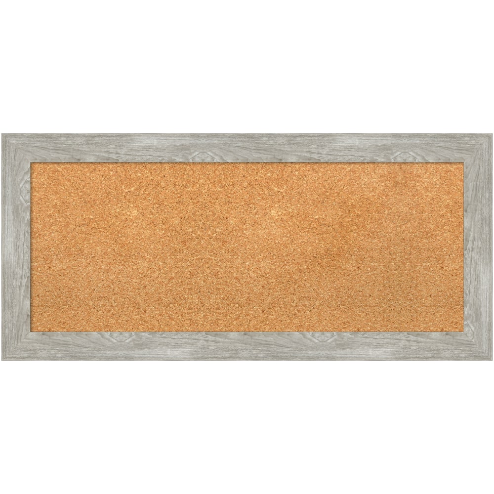 Amanti Art Rectangular Non-Magnetic Cork Bulletin Board, Natural,