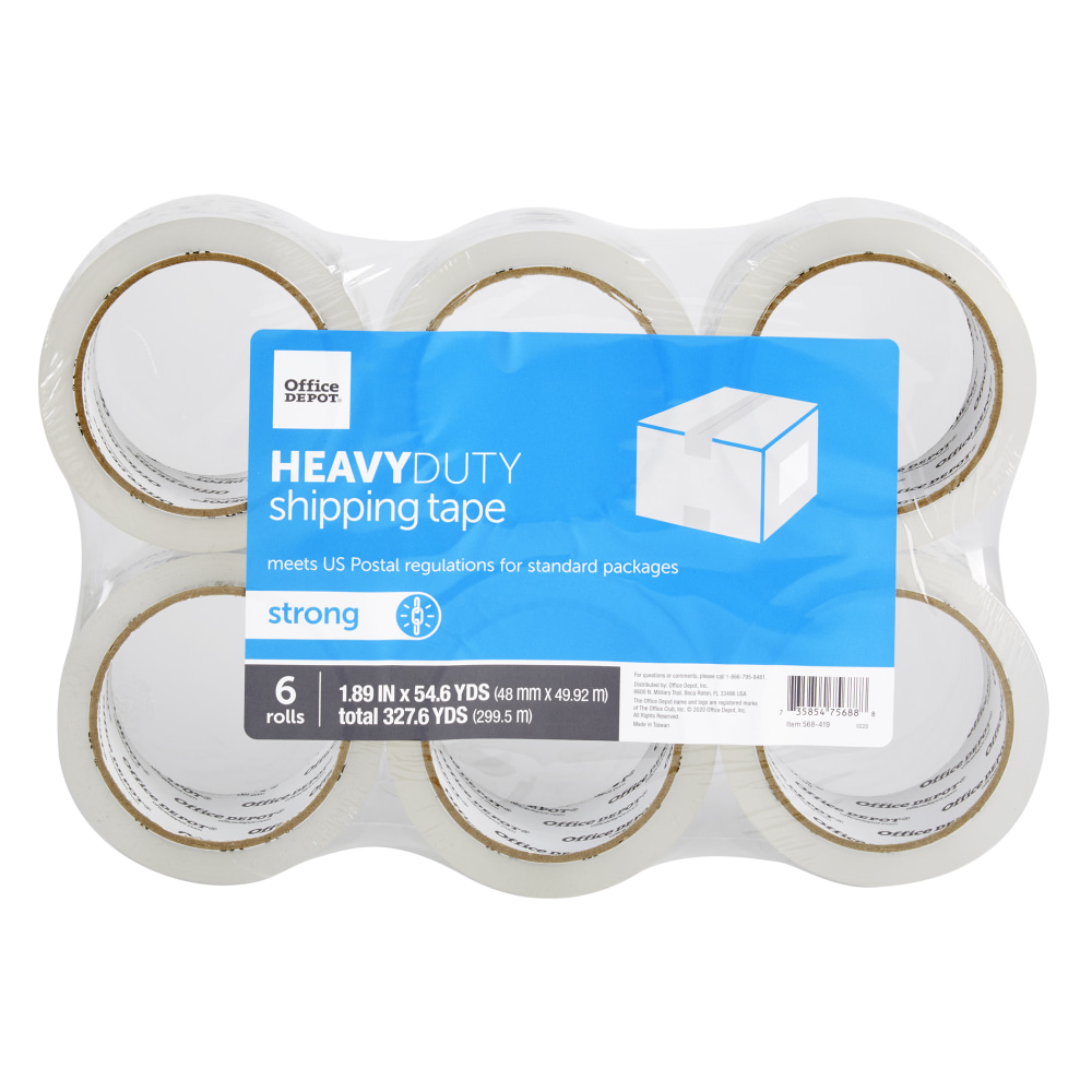 Office Depot® Brand Heavy Duty Shipping Packing Tape,