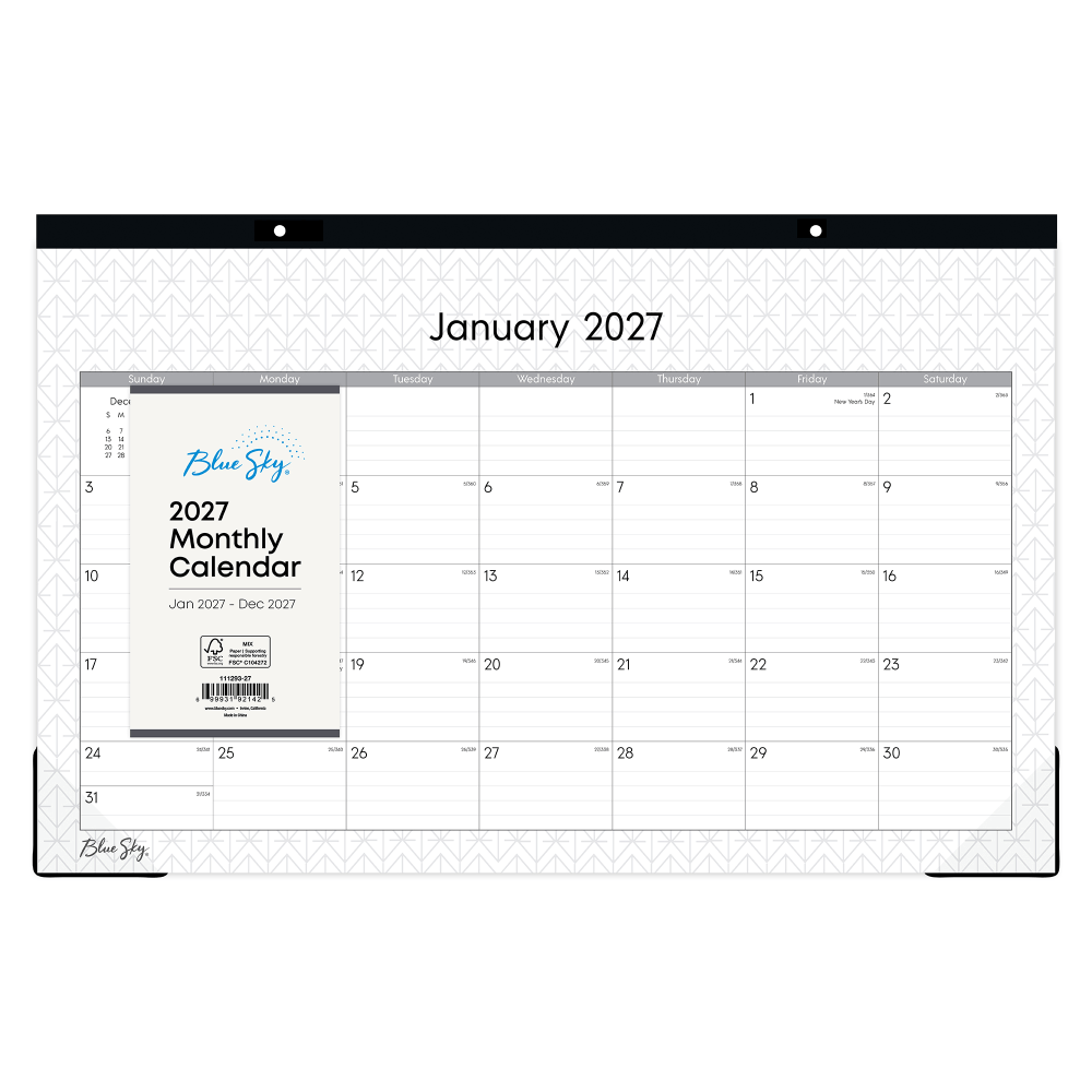 2027 Blue Sky Enterprise Monthly Desk Pad Planning