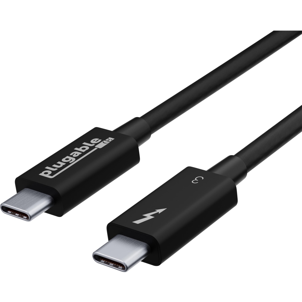 Plugable Thunderbolt 3 Cable 40Gbps Supports 100W (20V,