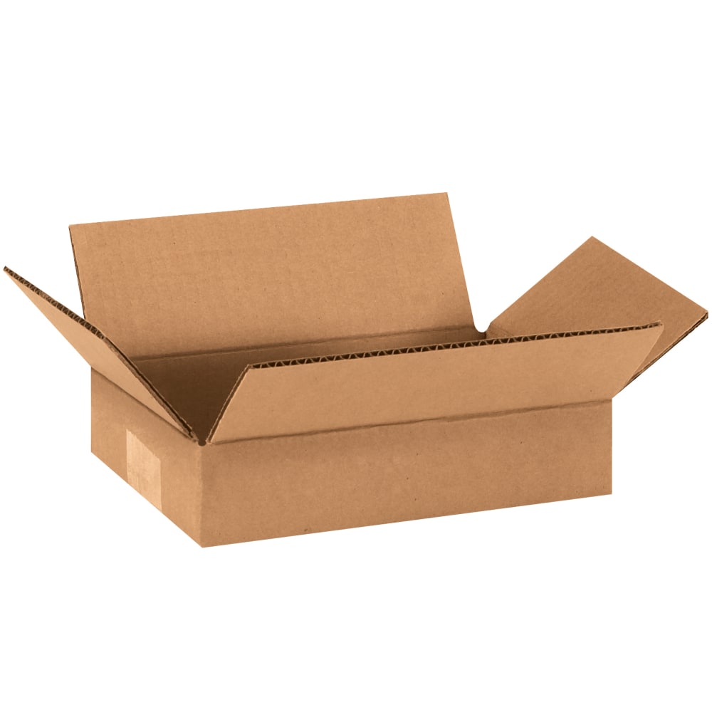 Partners Brand Flat Corrugated Boxes, 9" x 6"