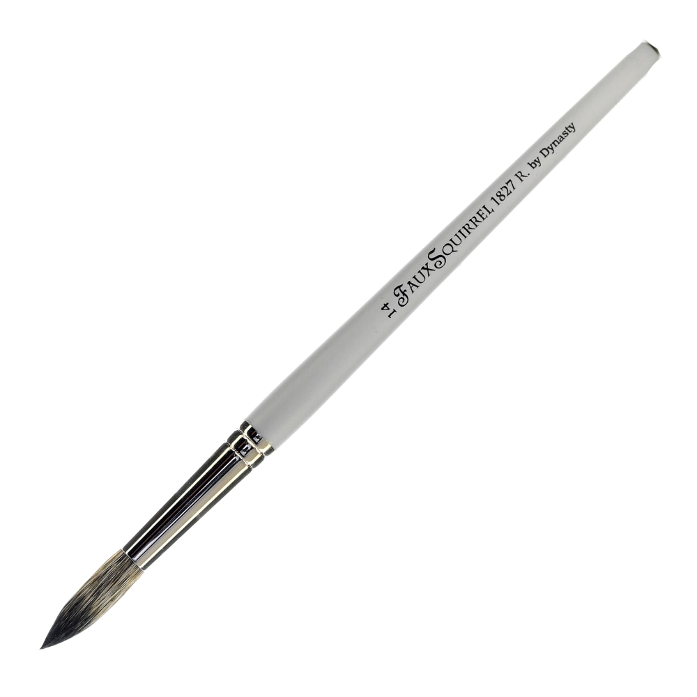 Dynasty Faux Squirrel Paint Brush, Size 14, Round