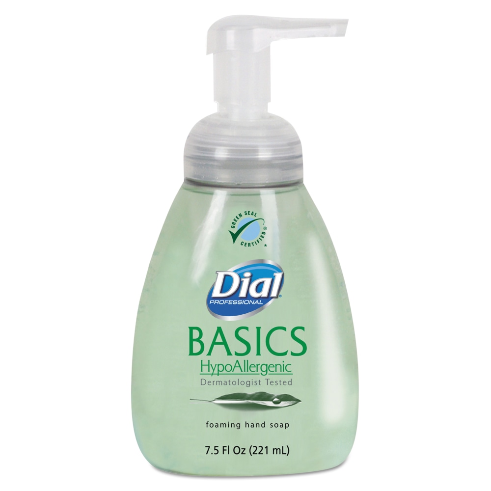 Dial® Basics Foam Hand Soap, Unscented, 7.5 Oz