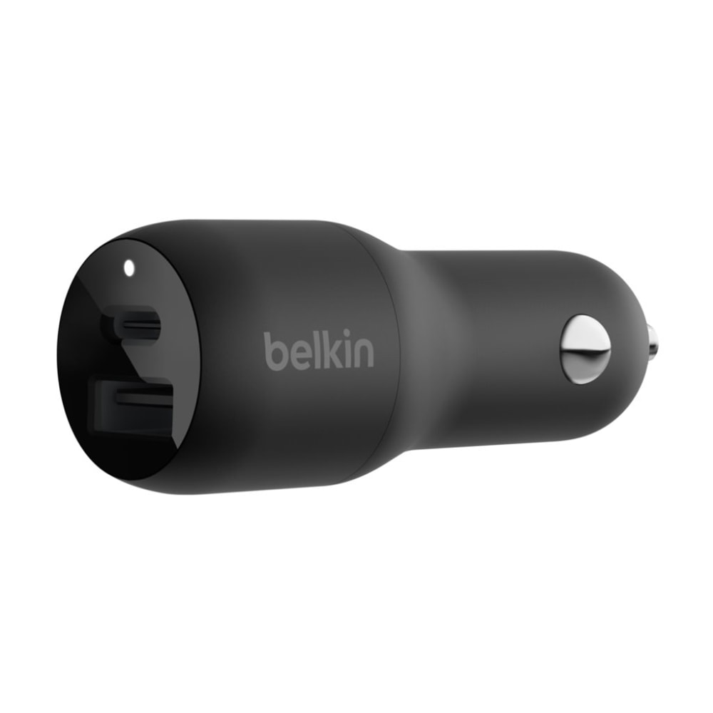 Belkin® 37-Watt Dual Car Charger With PPS, Black