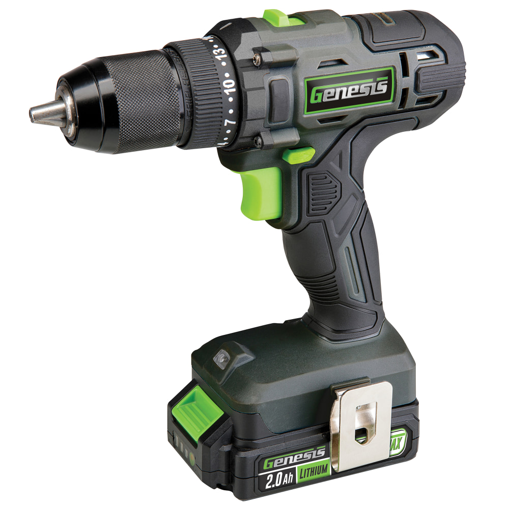 Genesis™ Li-Ion 20-Volt 2-Speed Cordless Drill Driver, 1/2",