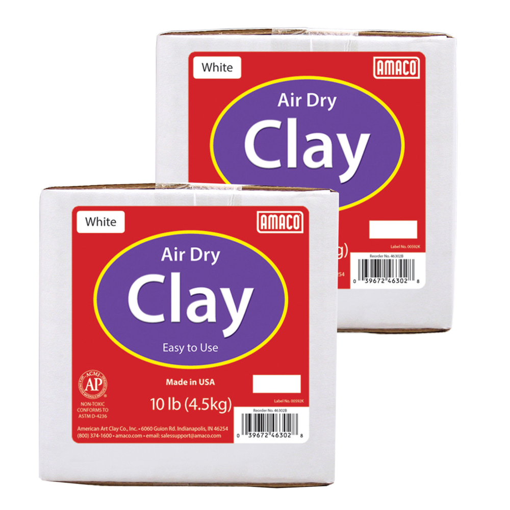 Amaco Air Dry Clay, 10 Lb Per Box,
