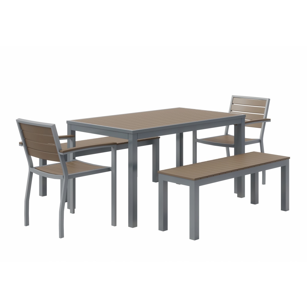 KFI Studios Eveleen 5-Piece Outdoor Patio Set, 33-13/16”H