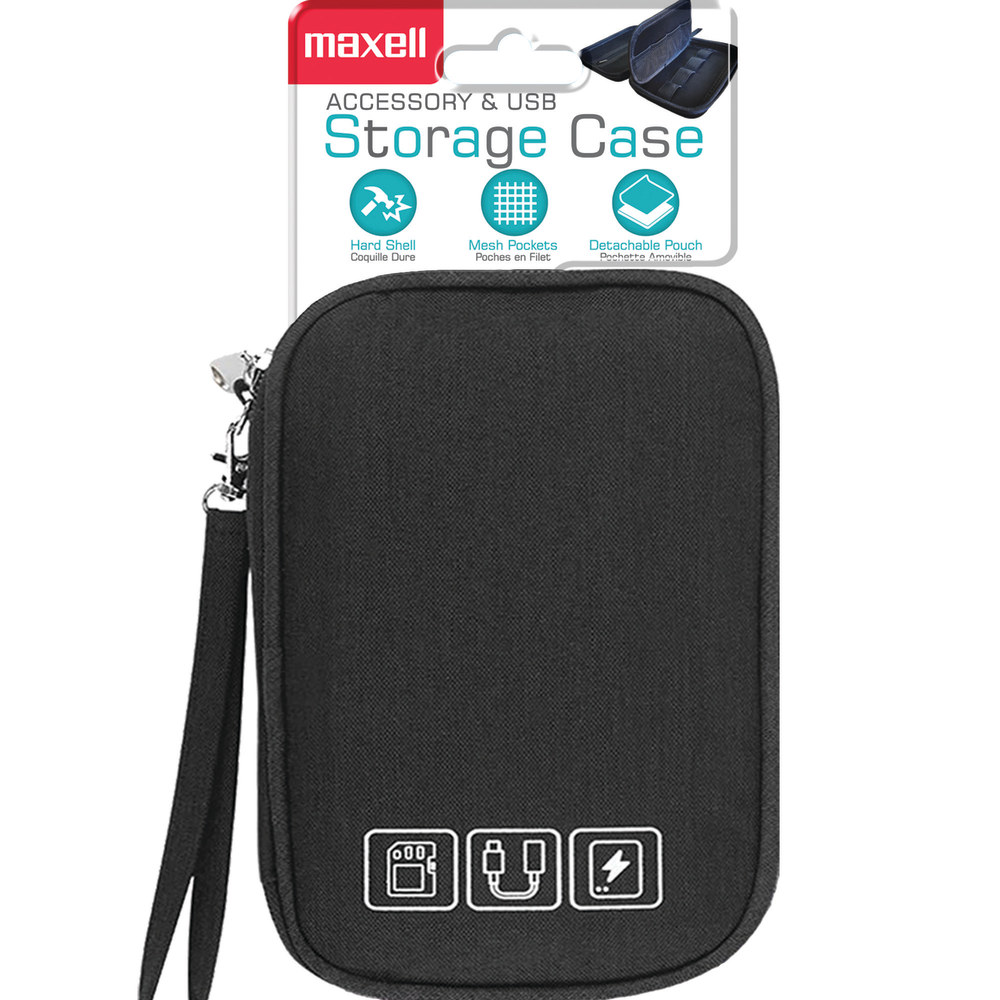 Maxell® USB & Accessory Storage Organizer, Black, 199517