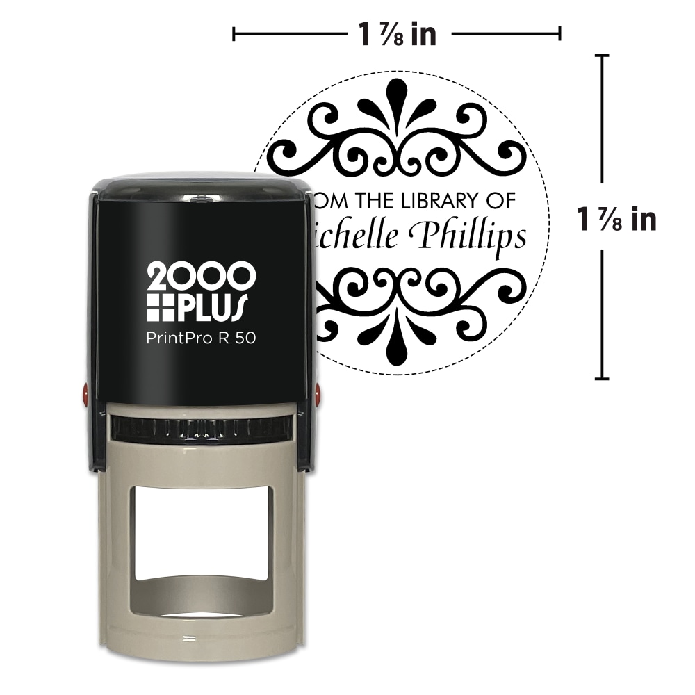 Custom 2000Plus PrintPro R50 Self-Inking Stamp, 1-7/8"