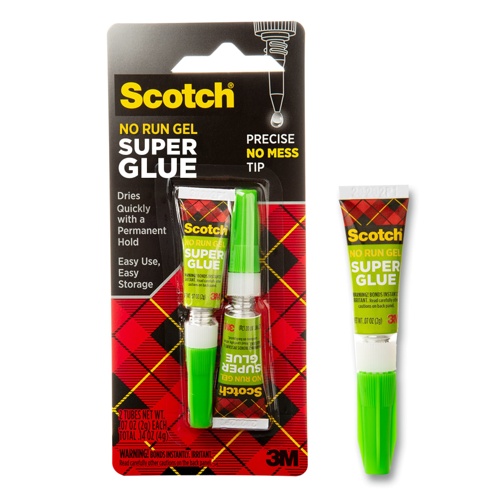 Scotch® Gel Super Glue, 0.07 Oz, Pack Of
