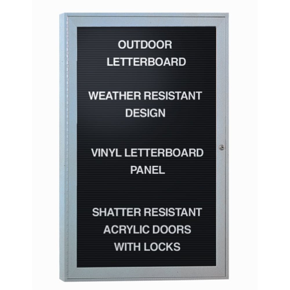 Ghent Traditional Enclosed Changeable Vinyl Letterboard, 36"