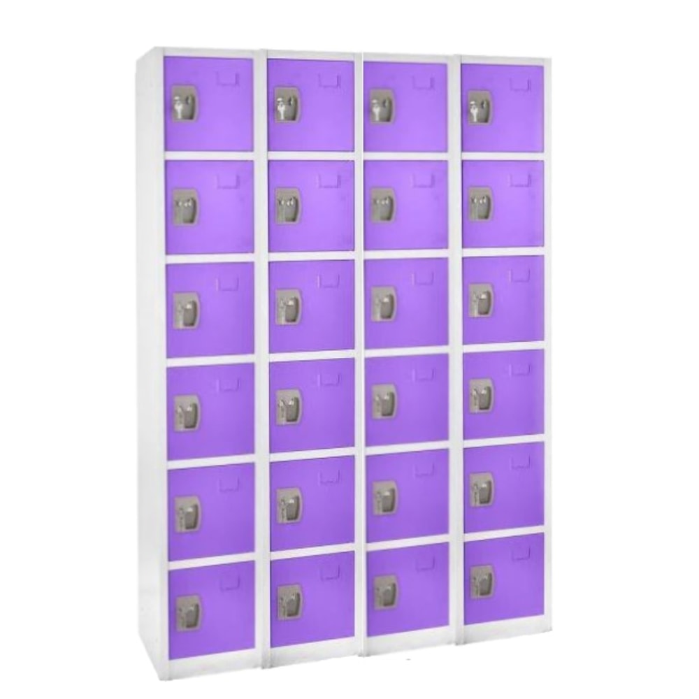 Alpine 6-Tier Steel Lockers, 72”H x 12”W x