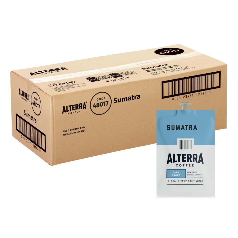 FLAVIA® Coffee ALTERRA® Single-Serve Coffee Freshpacks, Sumatra,