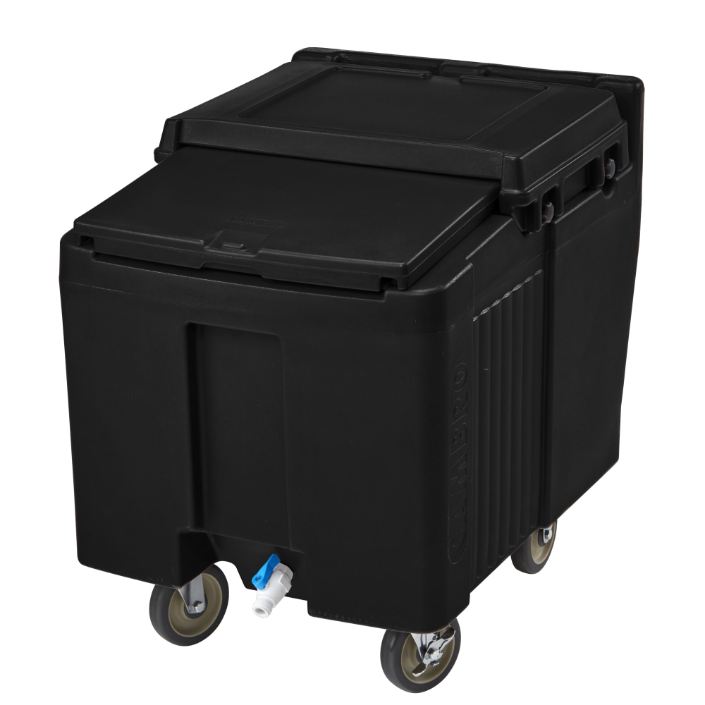 Cambro SlidingLid Ice Caddy, 125-Lb Capacity, Black