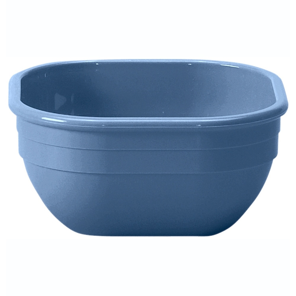 Cambro Camwear® Dinnerware Bowls, Square, Slate Blue, Pack