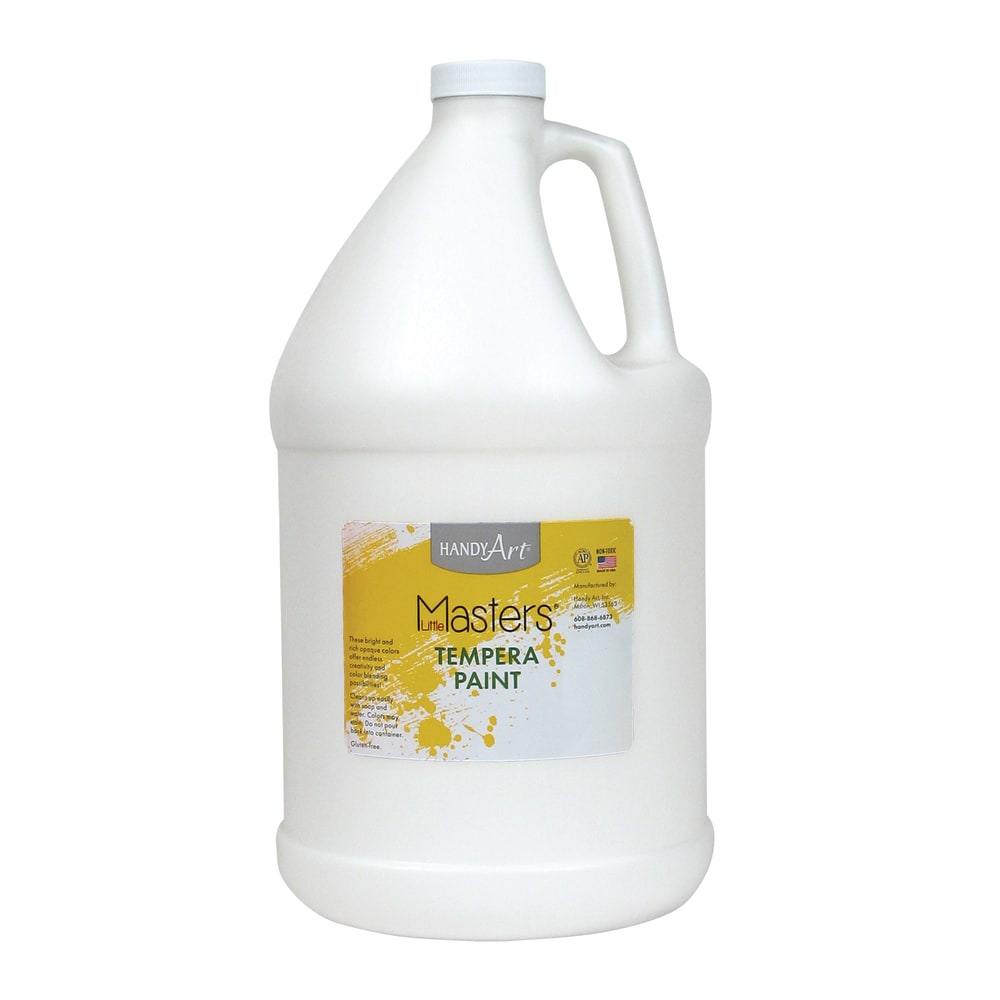 Little Masters™ Tempera Paint, 128 Oz, White, Pack