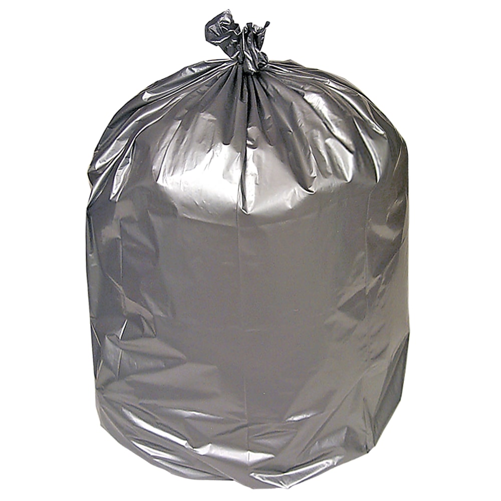 Pitt Plastics LL Can Liner, 39X56, 1.55Mil, Silver,