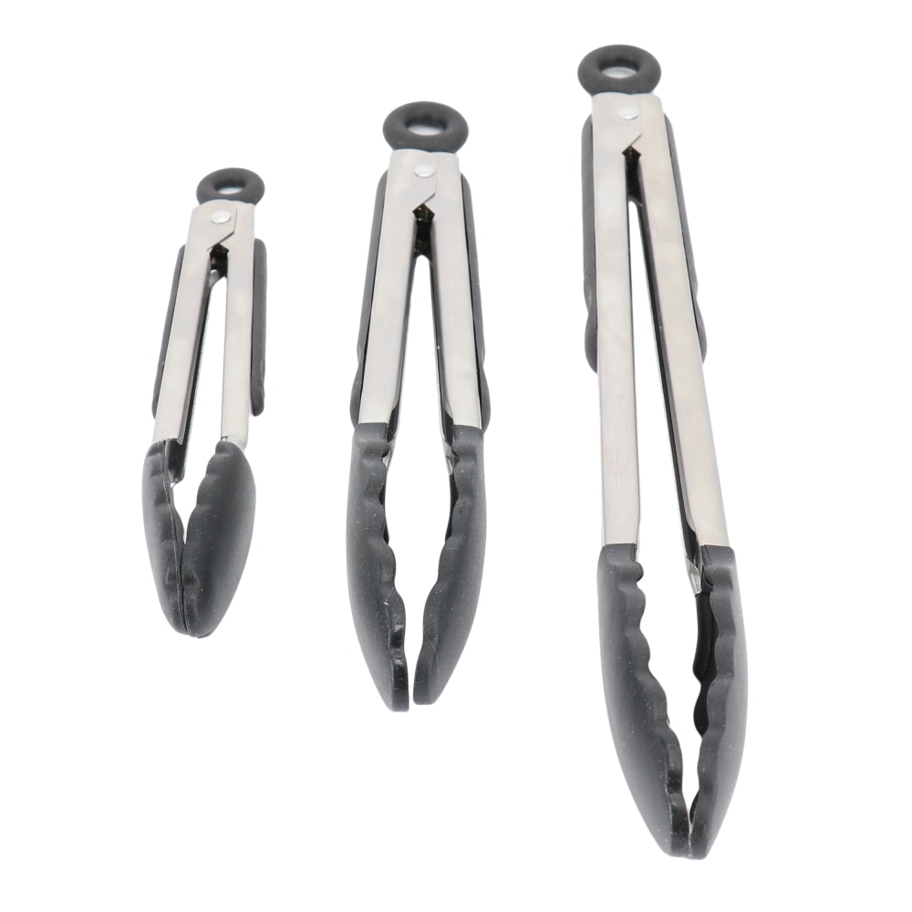 Oster Baldwyn 3-Piece Stainless Steel Kitchen Tongs Set,