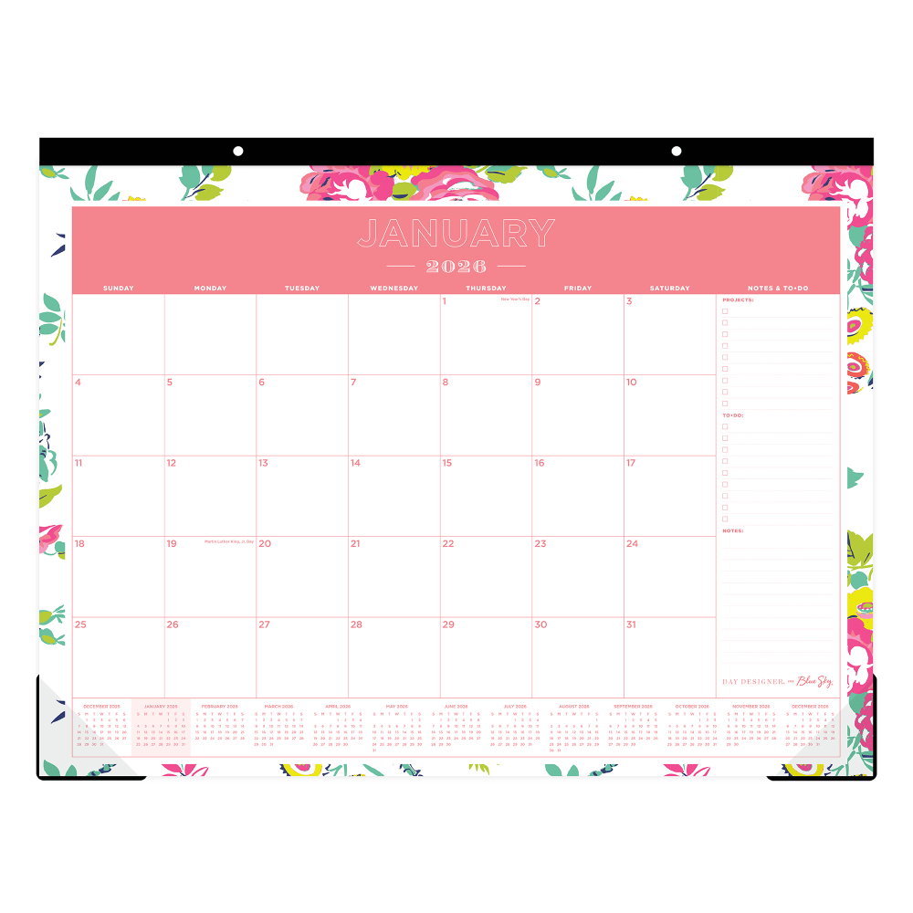 2026 Blue Sky Day Designer Desk Pad Calendar,