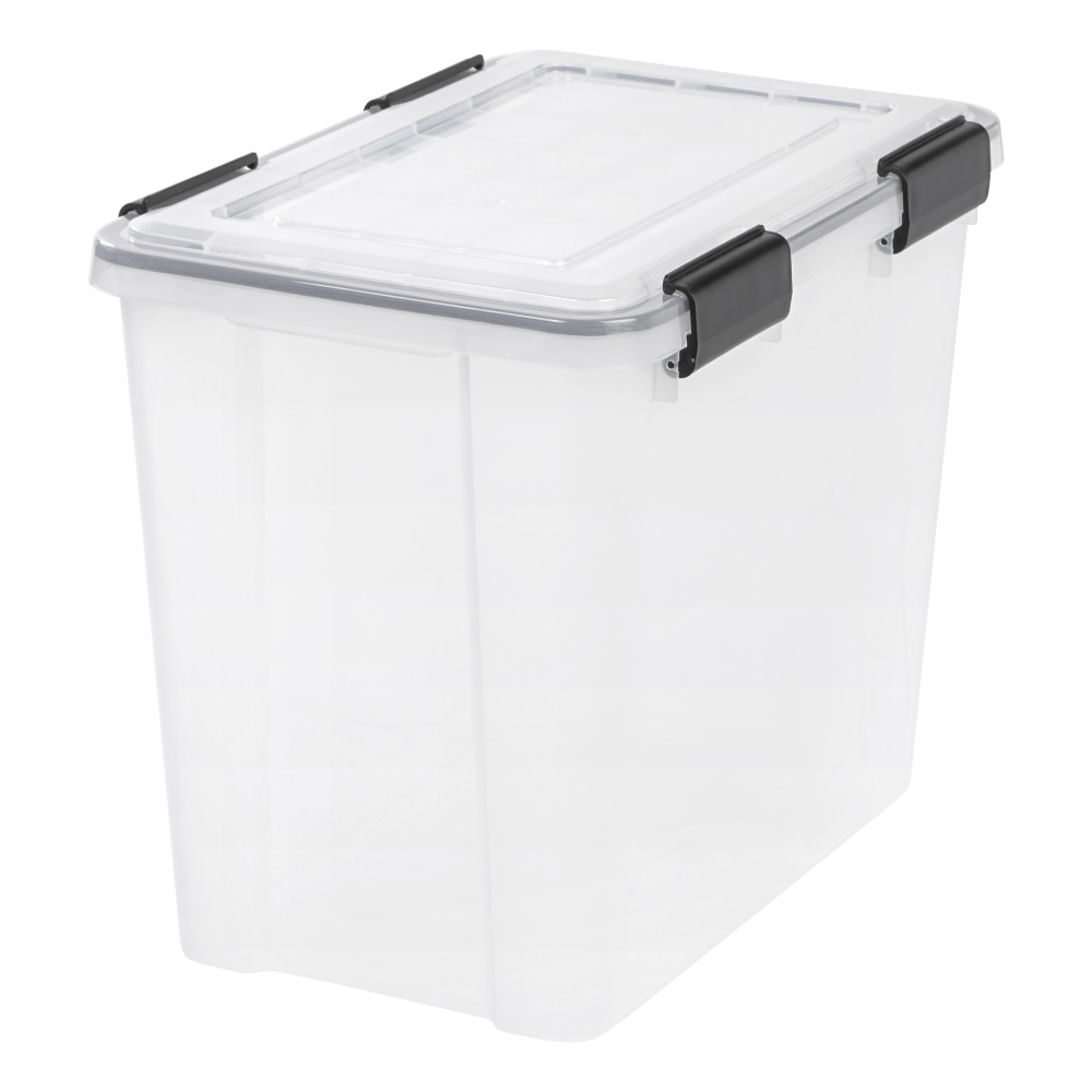 Iris WeatherPro Tote, 36-Quart, Clear, Total Qty 1