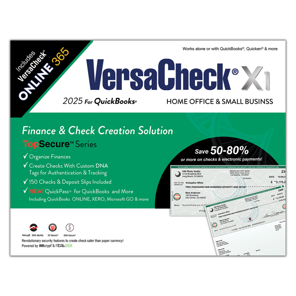 VersaCheck X1 For QuickBooks + VersaCheck ONLINE Gold